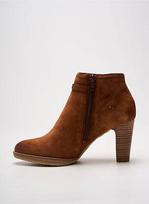 Botine/ghete vârf ascuțit toc de 7 la 9 cm maro FUGITIVE BY FRANCESCO ROSSI femeie