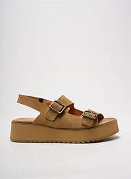 Sandale/pantofi decupați toc platformă toc de 4 la 6 cm bej MINKA DESIGN femme