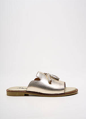 Mulete/Saboți auriu MYMA femeie