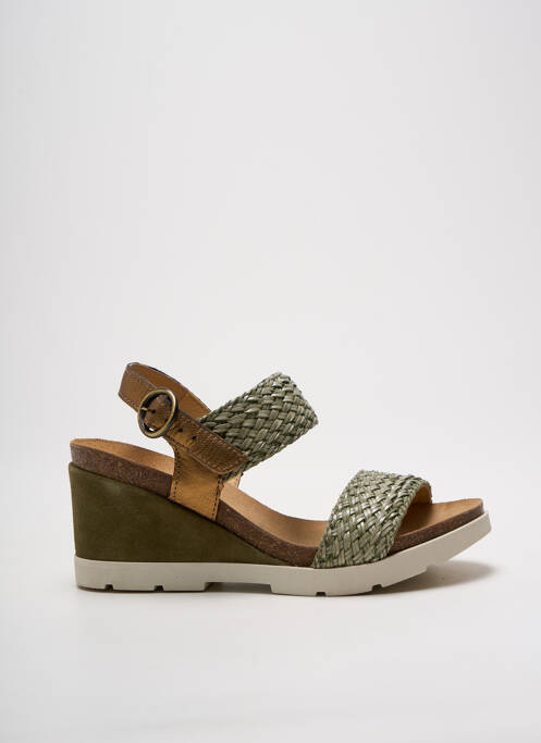 Sandale/Pantofi decupați verde MKD femeie