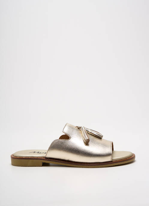 Mulete/Saboți auriu MYMA femeie