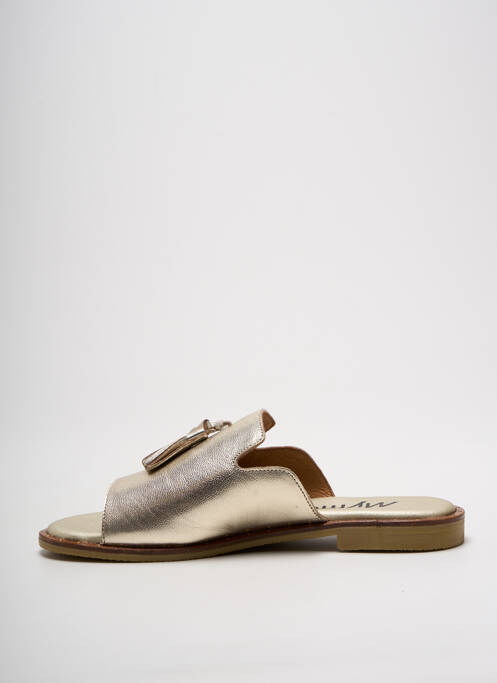 Mulete/Saboți auriu MYMA femeie