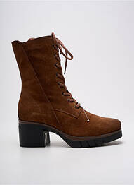 Botine/ghete nubuc toc de 4 la 6 cm maro PAULA URBAN femeie