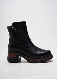 Botine/ghete material neted toc de 4 la 6 cm negru PAULA URBAN femme