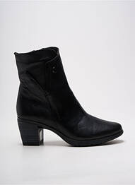 Botine/ghete material neted toc de 4 la 6 cm negru PAULA URBAN femme