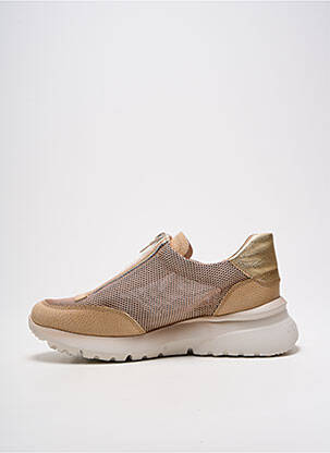 Adidași material neted toc de 4 la 6 cm bej HISPANITAS femeie