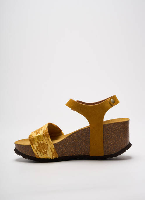 Sandale/Pantofi decupați galben SANTAFE femeie