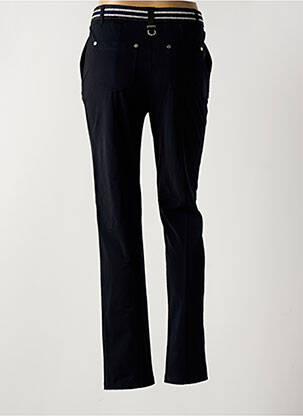 Pantalon slim talie elastică mărime normală negru MC PLANET femeie