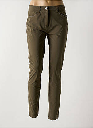 Pantalon slim elasticitate mărime normală verde MC PLANET femeie