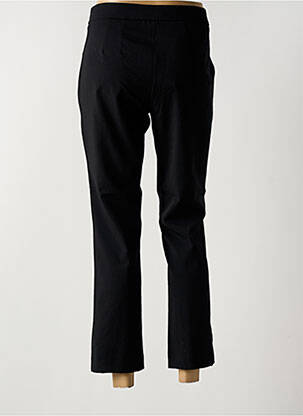 Pantalon 7/8 talie cu cleme mărime normală negru SARAH PACINI femeie