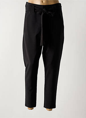 Pantalon 7/8 talie înaltă talie înaltă negru LAUREN VIDAL femeie