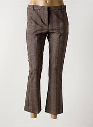Pantalon 7/8 elasticitate mărime normală maro LAUREN VIDAL femme