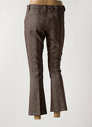 Pantalon 7/8 elasticitate mărime normală maro LAUREN VIDAL femeie