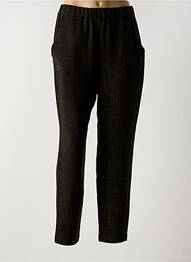 Pantalon drept talie elastică mărime normală negru OSKA femme