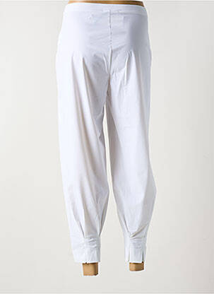 Pantalon 7/8 elasticitate mărime normală alb MALOKA femeie