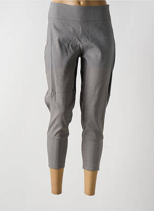 Pantalon 7/8 talie cu cleme mărime normală gri SARAH PACINI femeie