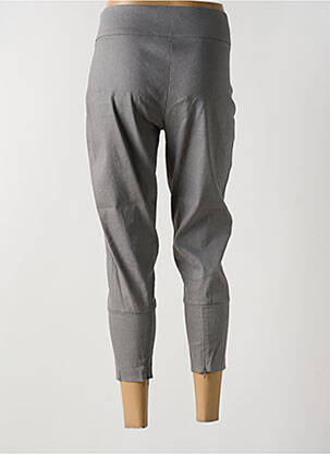 Pantalon 7/8 talie cu cleme mărime normală gri SARAH PACINI femeie