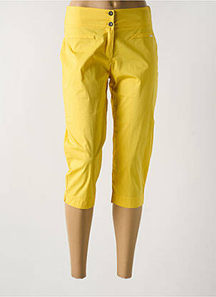 Pantalon trei sferturi galben MALOKA femeie