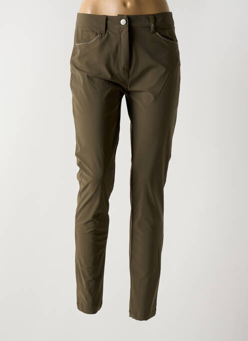 Pantalon slim verde MC PLANET femeie