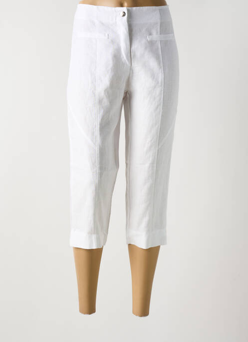 Pantalon trei sferturi alb MALOKA femeie