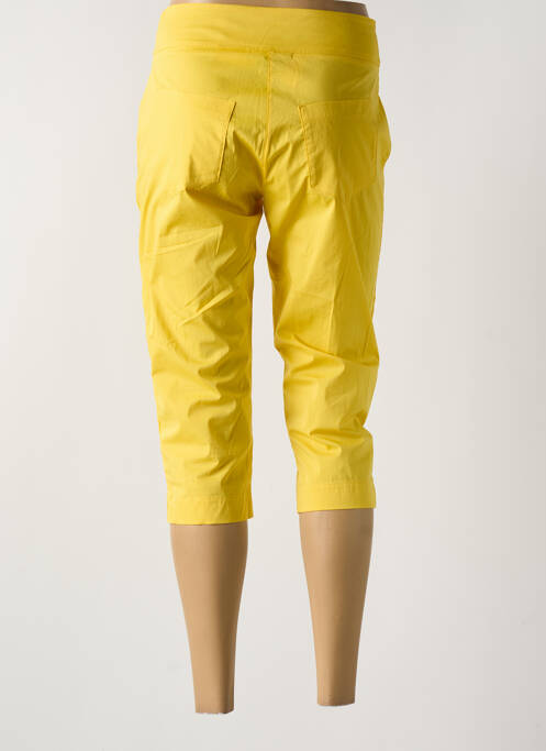 Pantalon trei sferturi galben MALOKA femeie