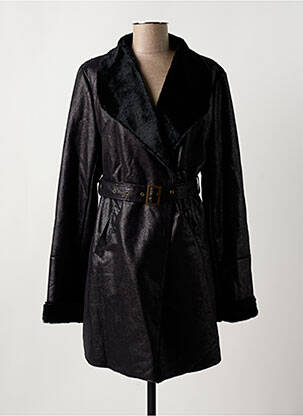 Palton lung negru LA FEE MARABOUTEE femeie