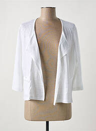 Vestă cu mâneci lungi mâneci 3/4 alb MALOKA femme