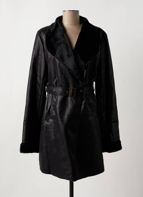 Palton lung negru LA FEE MARABOUTEE femeie