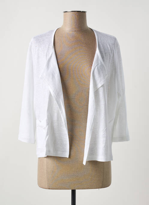 Vestă cu mâneci lungi alb MALOKA femeie