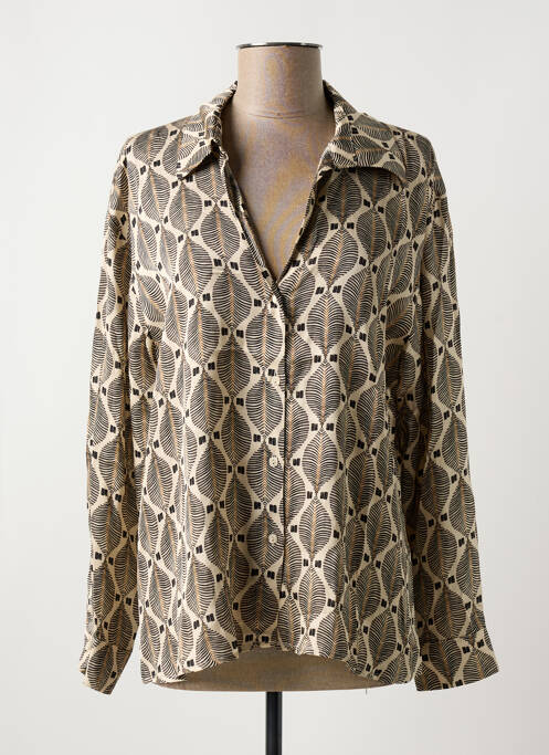 Cămașă bej LAUREN VIDAL femeie