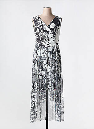 Rochie lungă negru MALOKA femeie