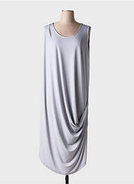 Rochie midi fără mâneci fără mâneci gri NIJII femme