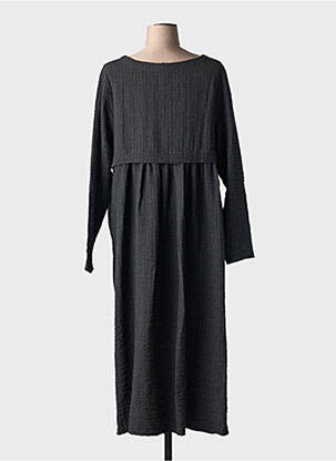 Rochie lungă mâneci lungi mâneci lungi gri K-DESIGN femeie