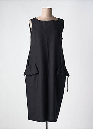 Rochie midi fără mâneci fără mâneci negru KOKOMARINA femeie