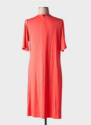 Rochie midi mâneci scurte mâneci scurte portocaliu MALOKA femeie