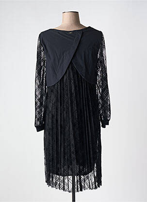 Rochie midi mâneci lungi mâneci lungi negru MC PLANET femeie
