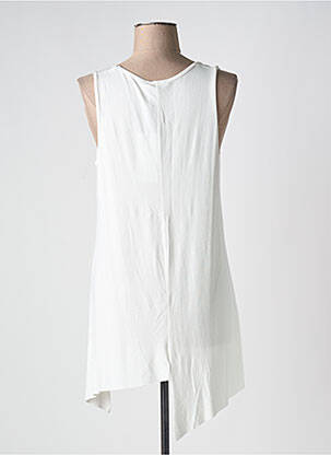 Tunică fără mâneci guler rotund bej LUUKAA femeie