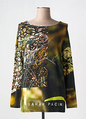 Tricou mâneci lungi mâneci lungi verde SARAH PACINI femeie