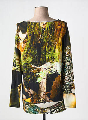 Tricou mâneci lungi mâneci lungi verde SARAH PACINI femeie