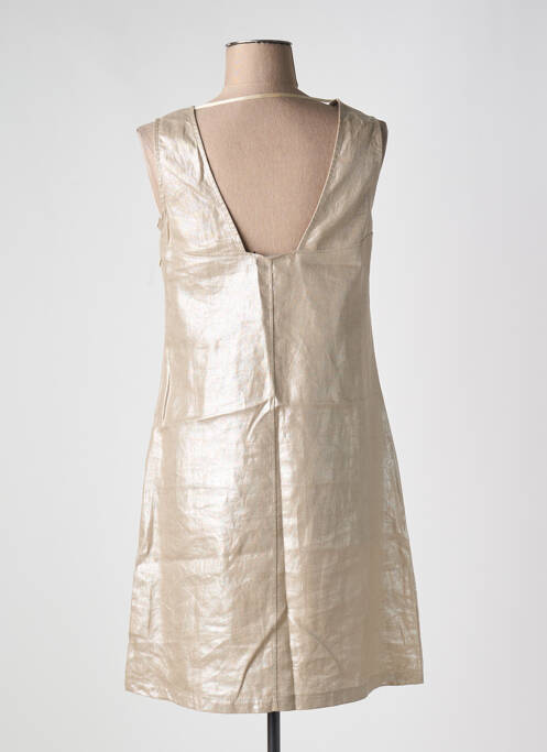 Rochie scurtă bej MALOKA femeie