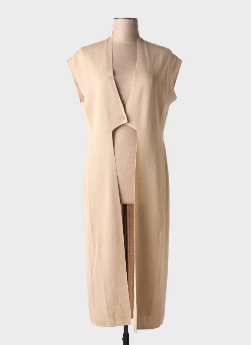 Vestă fără mâneci bej SARAH PACINI femeie