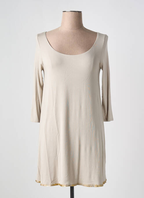 Tunică mâneci lungi bej SARAH PACINI femeie