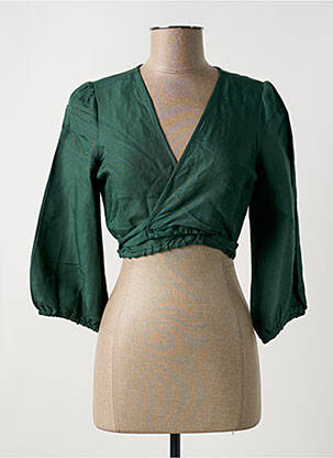 Cardigan petrecut verde SURKANA femeie