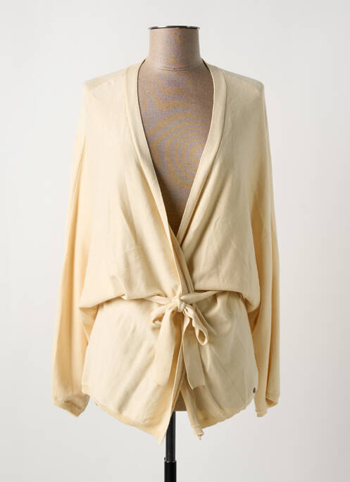 Vestă cu mâneci lungi bej SURKANA femeie