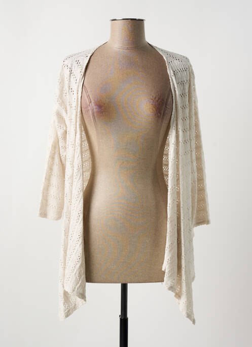 Vestă cu mâneci lungi bej G!OZE femeie