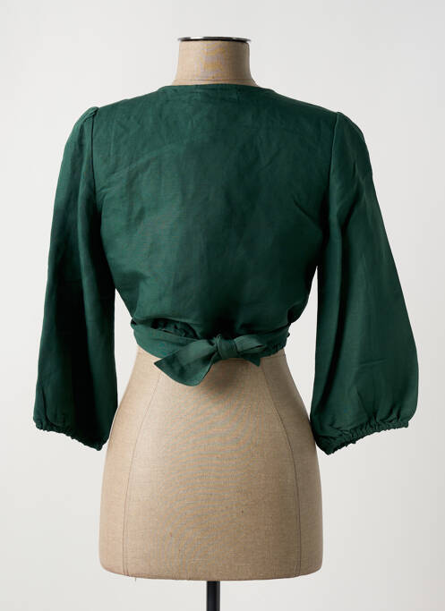 Cardigan petrecut verde SURKANA femeie