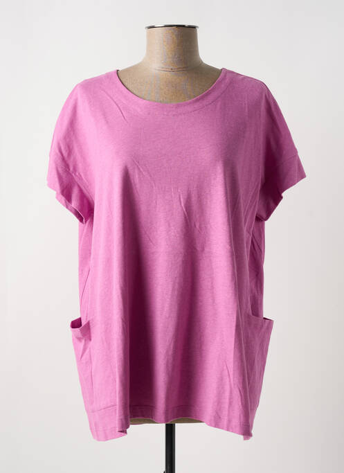 Tunică mâneci scurte roz MES SOEURS ET MOI femeie