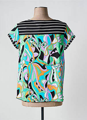 Tricou croială dreaptă mâneci scurte verde OLIVIER PHILIPS femeie