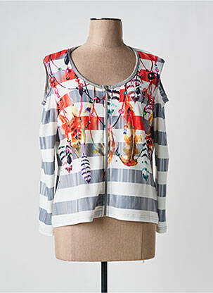 Vestă cu mâneci lungi gri BLEU D'AZUR femeie