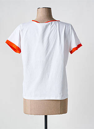 Tricou elasticitate mâneci scurte portocalie POUPÉE CHIC BY MERCEDES DE MIGUEL femeie